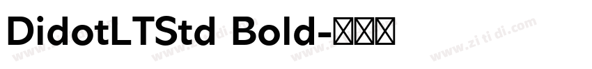 DidotLTStd Bold字体转换